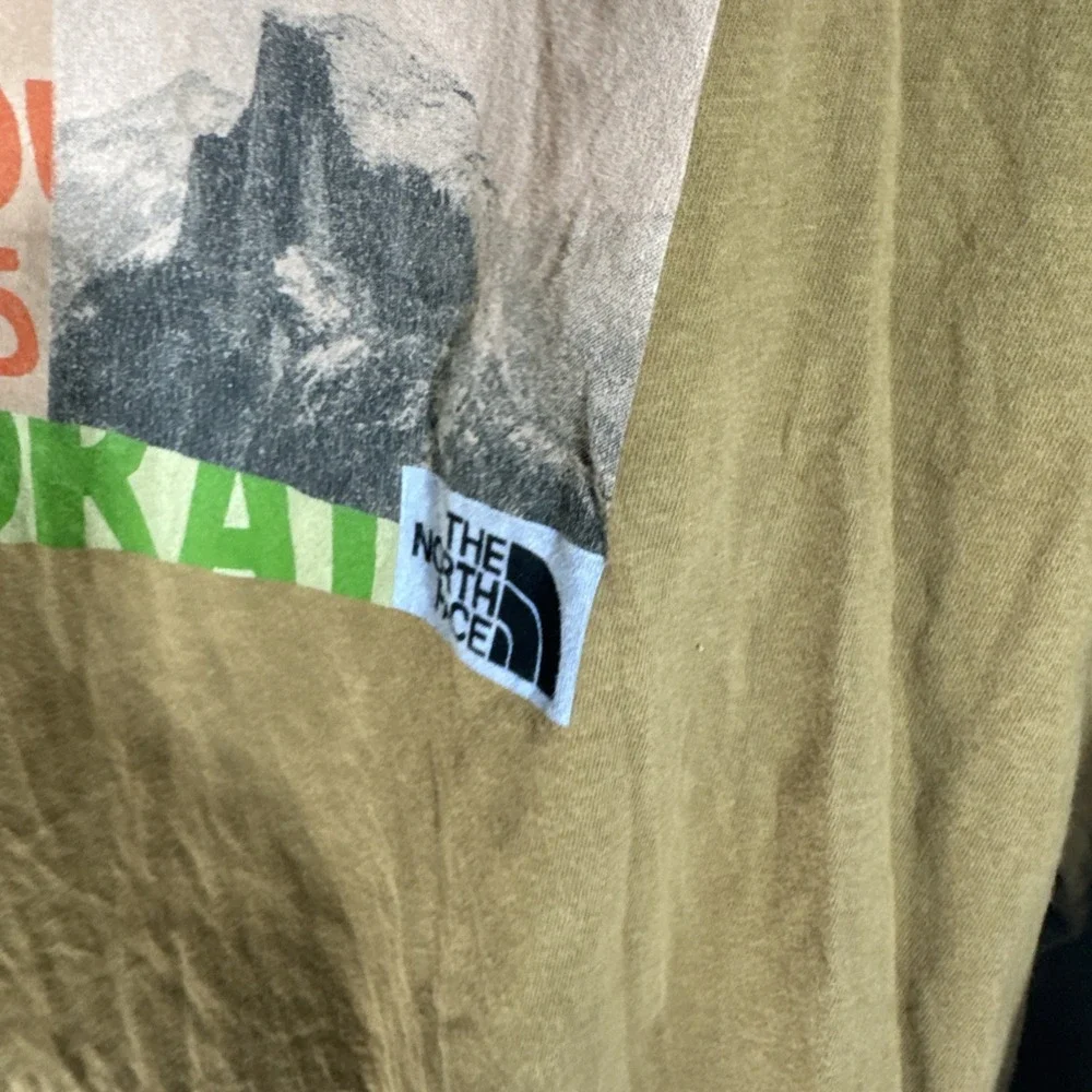 The North Face Mens Brown Protect Our Land Graphic Long Sleeve T-Shirt Large‎